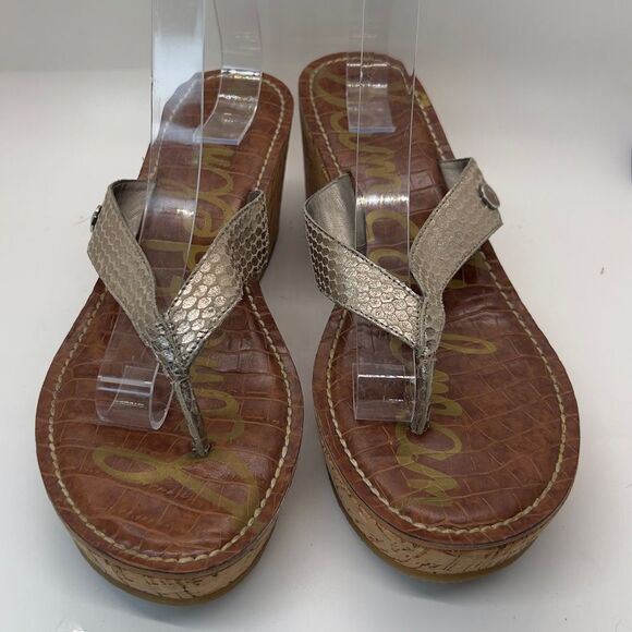 Sam Edelman Flip Flop Wedge Sandal 9.5 - Picture 1 of 10